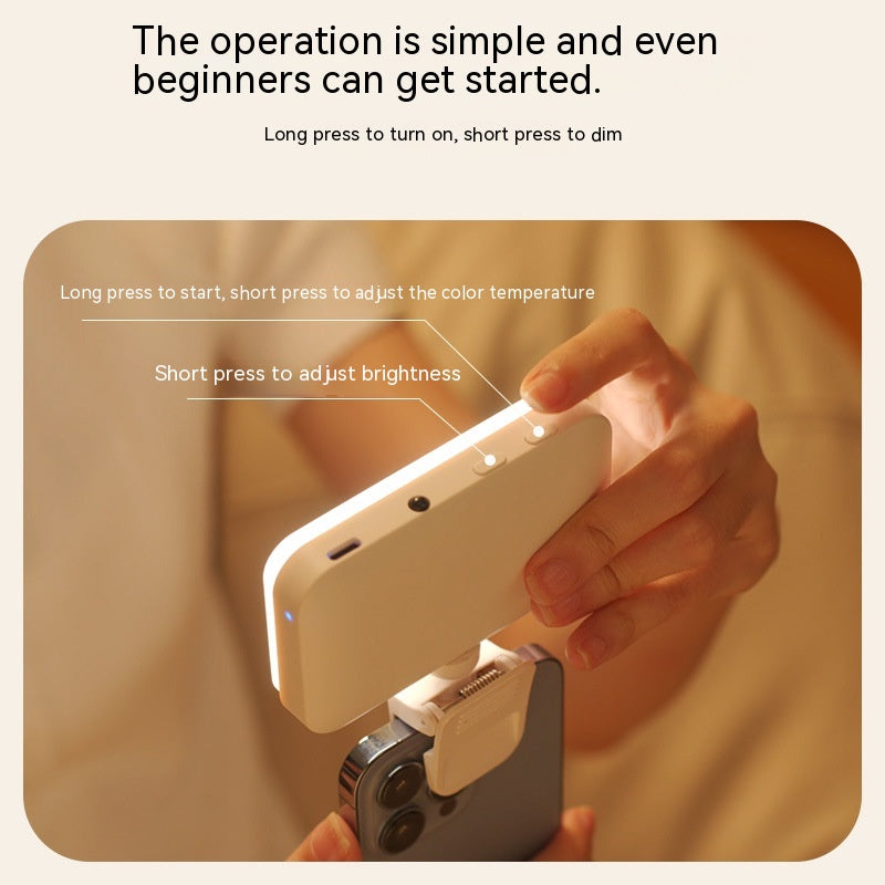 Five-gear Adjustable Desktop Clip Live Streaming Fill Light